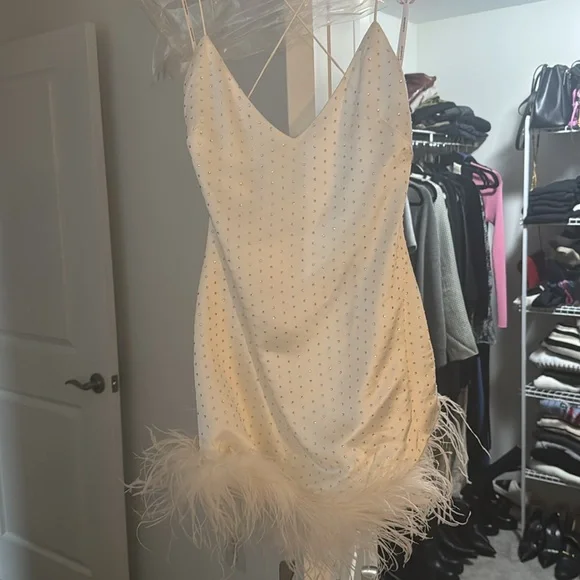Retrofete Susana Feather Dress